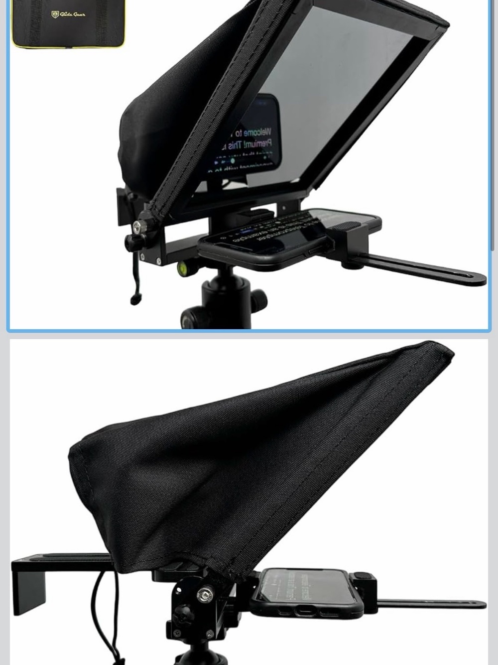 Glide Gear TMP 50 Teleprompter – For Smartphones – Carry Case, No Assembly
